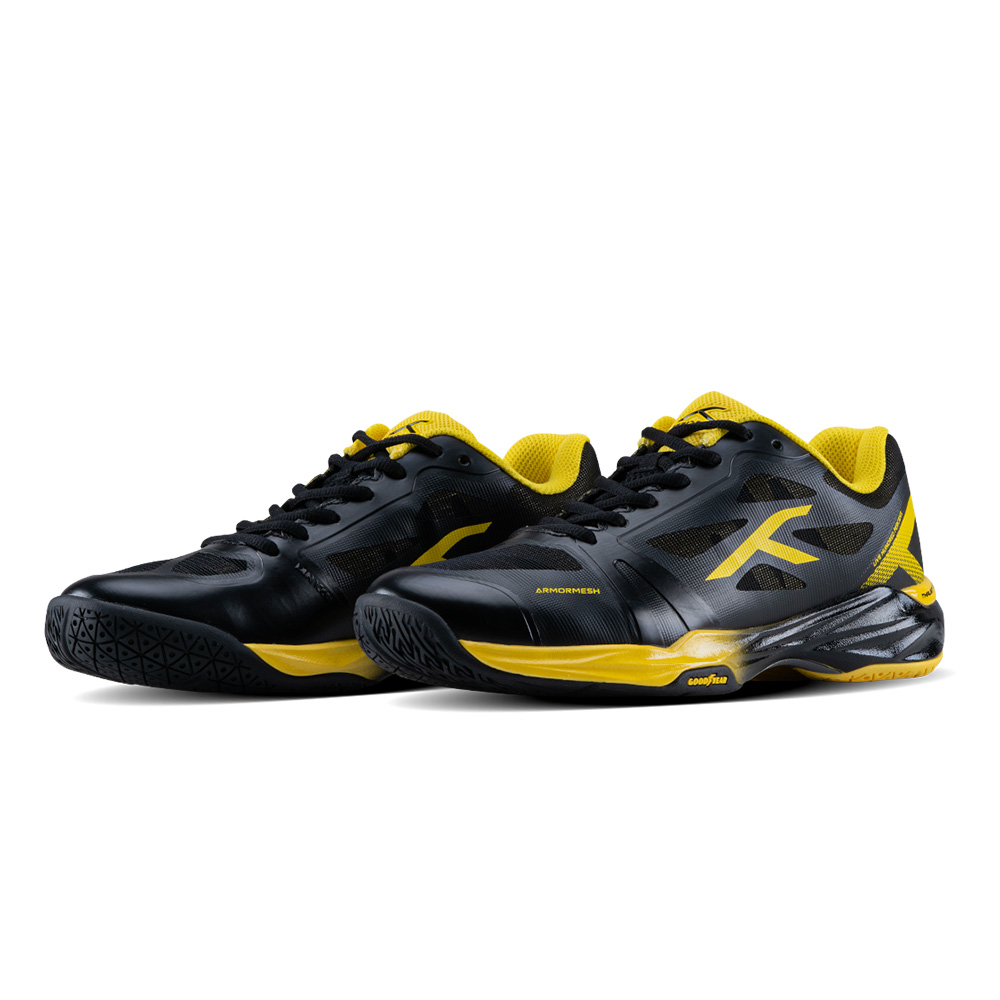 Badmintonové boty Hundred Phenom - black/yellow