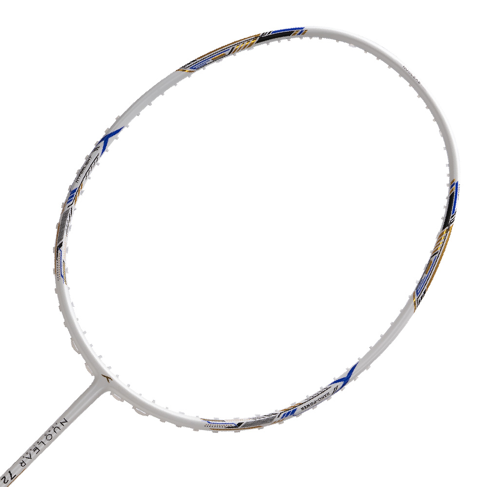 Badmintonová raketa Hundred Nuclear 72 white black - 6U