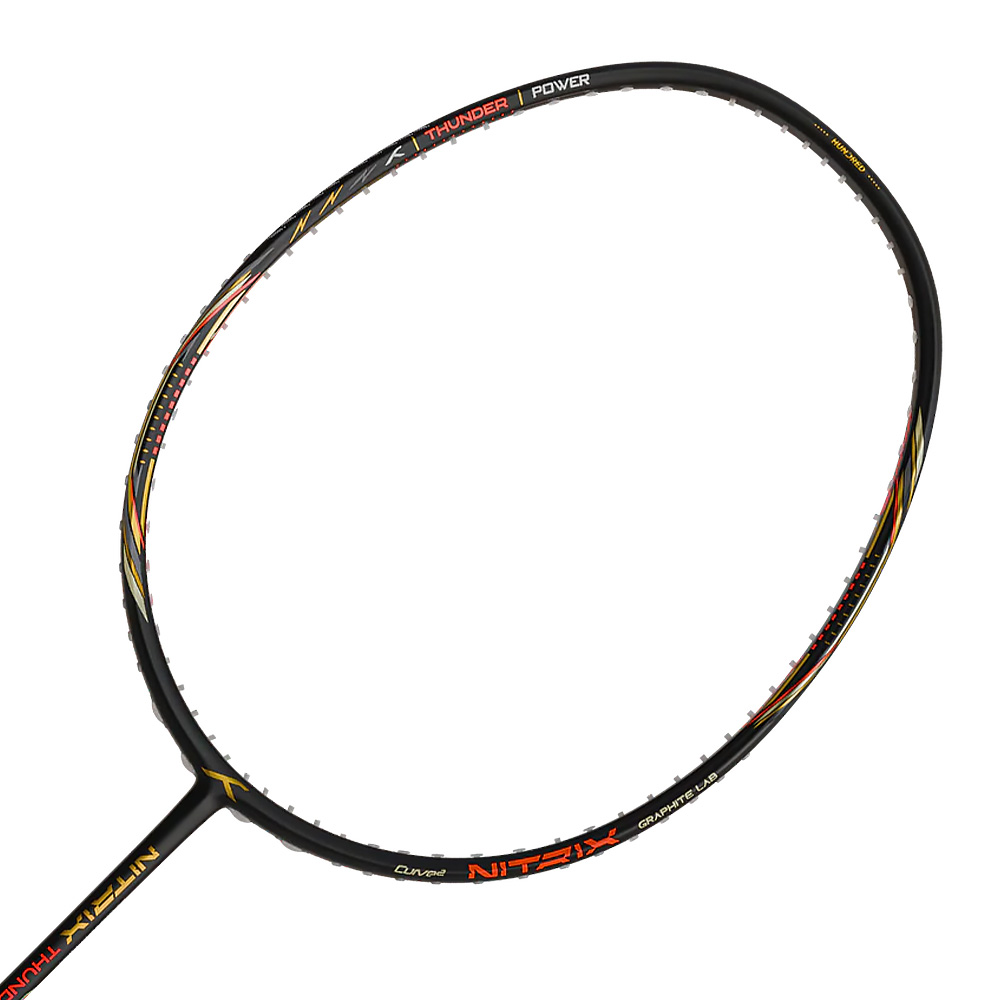 Badmintonová raketa Hundred Nitrix Thunder - 5U black